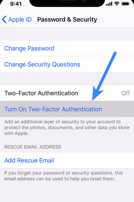 Two-Factor Authentication for iCloud